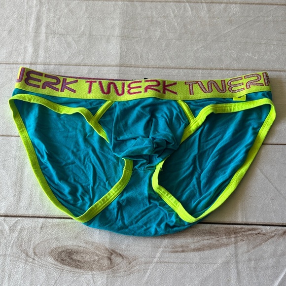 Andrew Christian Twerk Men's Blue and Green Underwear - Picture 1 of 6